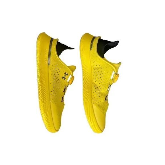 Under Armour Womens Yellow Round Toe UA SlipSpeed Sneaker Athletic Shoes Size 7
