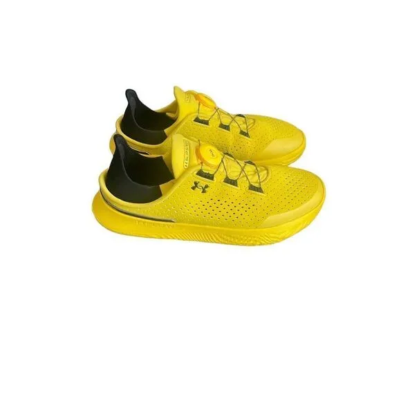 Under Armour Womens Yellow Round Toe UA SlipSpeed Sneaker Athletic Shoes Size 7