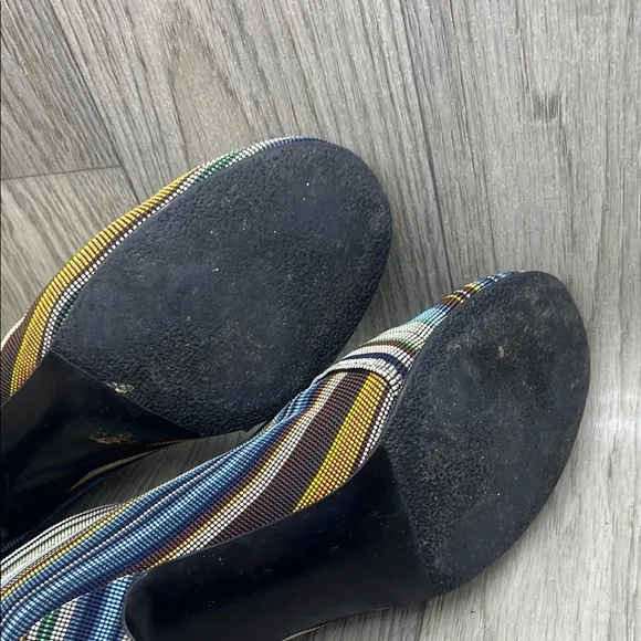 United Nude Women's Striped Ankle Booties