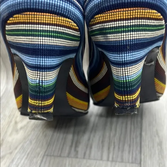 United Nude Women's Striped Ankle Booties