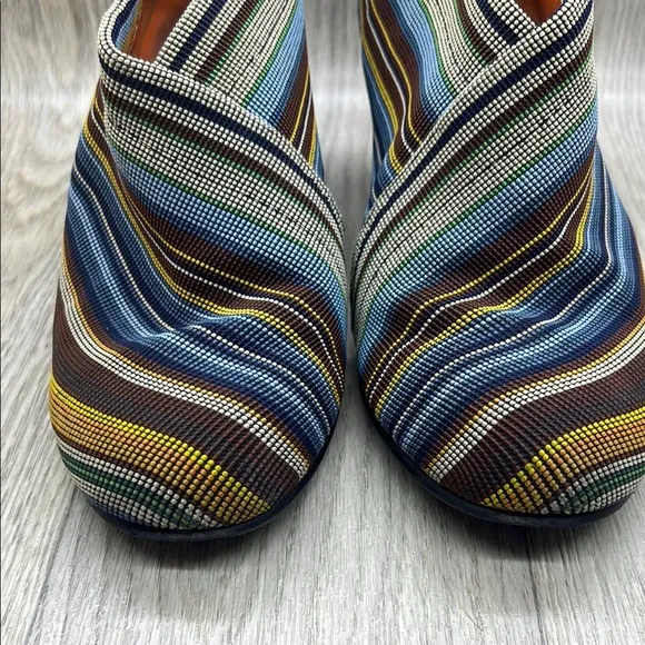 United Nude Women's Striped Ankle Booties
