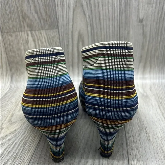 United Nude Women's Striped Ankle Booties