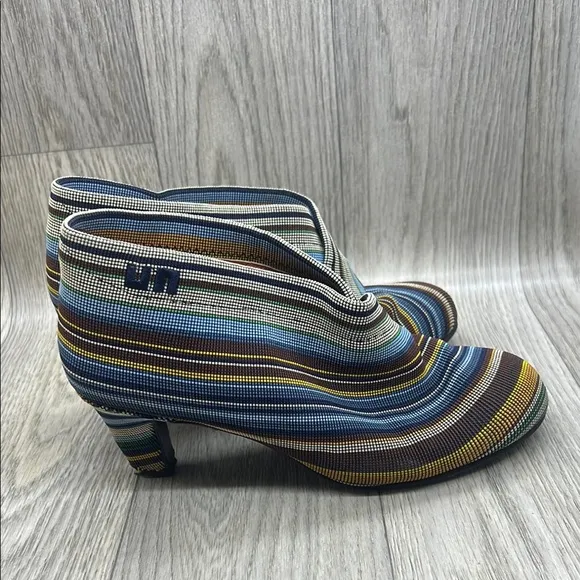 United Nude Women's Striped Ankle Booties