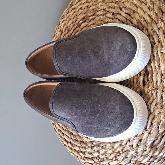 Untuckit Mens Brown Suede/Leather Slip On Loafer/Sneaker/Shoes‎ Size 10.5