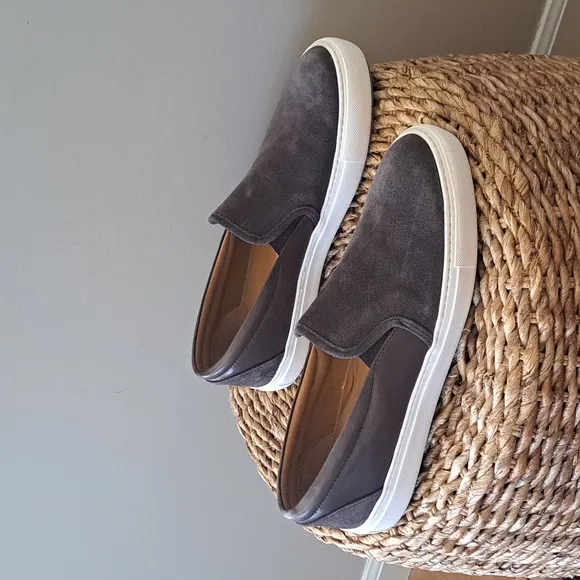 Untuckit Mens Brown Suede/Leather Slip On Loafer/Sneaker/Shoes‎ Size 10.5