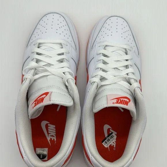 Used Mens Nike Dunk Low Retro White/Red DV0831-103 No Box