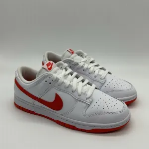 Used Mens Nike Dunk Low Retro White/Red DV0831-103 No Box
