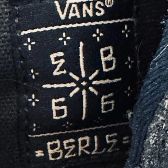 Vans Berle Pro Shoe Skateboard Suede Canvas Navy Blue Lace Up Low Top Men Sz 10