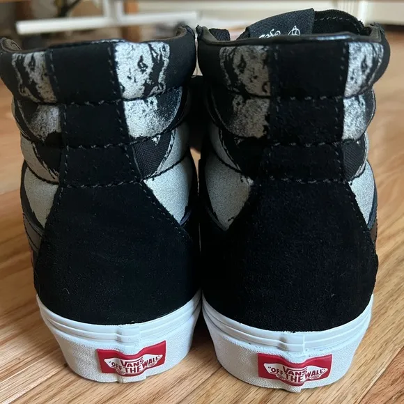 Vans Black and White Led Zeppelin Women's Shoes