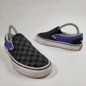 Vans Custom Checkered Purple Black Magic AllStars
