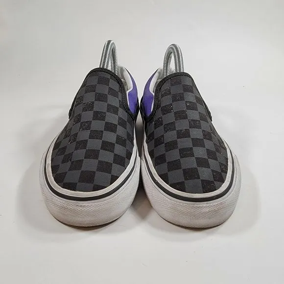 Vans Custom Checkered Purple Black Magic AllStars
