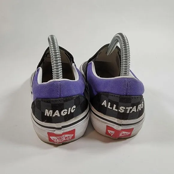 Vans Custom Checkered Purple Black Magic AllStars