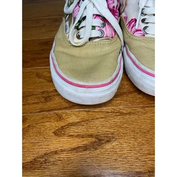 Vans Custom‎ Design Hawaiian Theme Shoes Size Women's 8.5