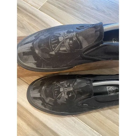 Vans Darth Vader Black Slip On‎ Skateboard/Tennis Shoes-Size 12-Limited Edition