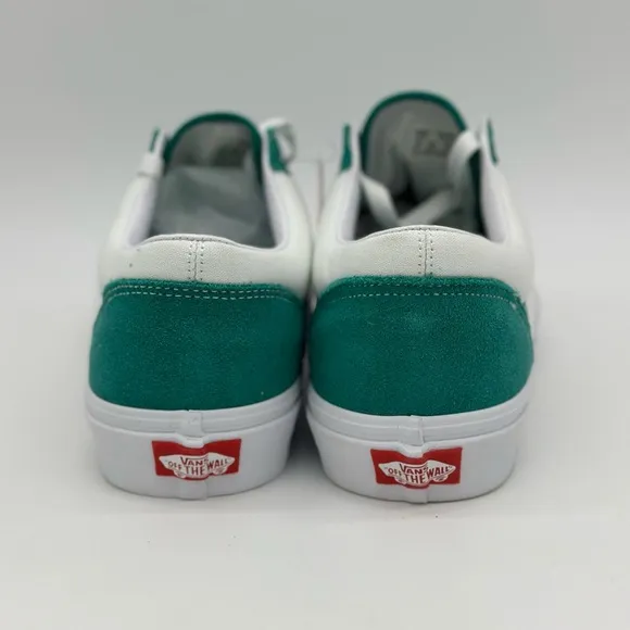 Vans Green and White Men's Sneakers