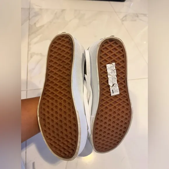Vans High-Top Sneakers - Olive and White