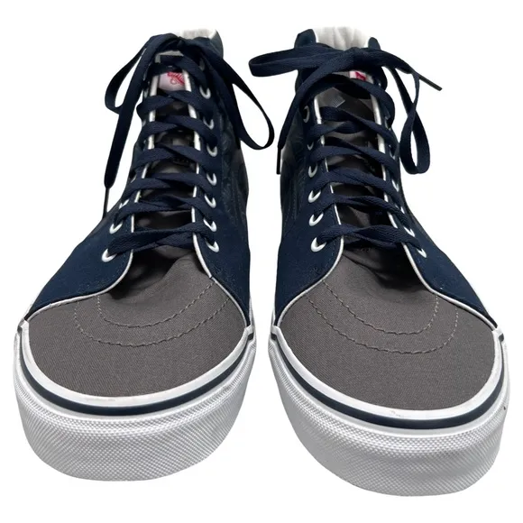 VANS • Men’s Customs Blue Skull Sk8 Skate Hi Top Sneaker Shoes