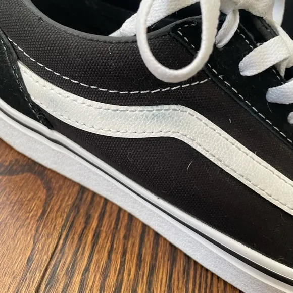 Vans Men's Ward Black/White Suede/Canvas Mix Skate Shoes Size 8