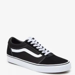 Vans Men's Ward Black/White Suede/Canvas Mix Skate Shoes Size 8