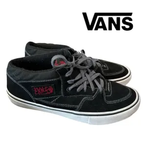 Vans Men's Black Suede Leather Half Cab Skate Wearaway Sneakers 11