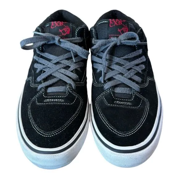 Vans Men's Black Suede Leather Half Cab Skate Wearaway Sneakers 11