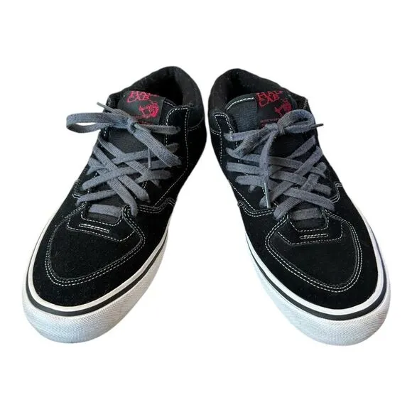 Vans Men's Black Suede Leather Half Cab Skate Wearaway Sneakers 11