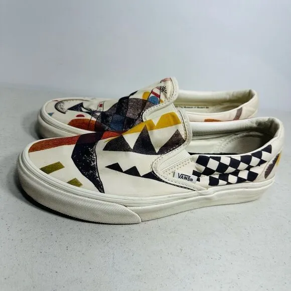 Vans MOMA Slip On Shoes Vasily Kandinsky Mens 7,5 Museum Of Modern Art