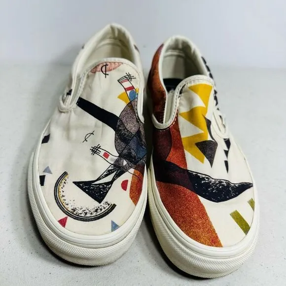 Vans MOMA Slip On Shoes Vasily Kandinsky Mens 7,5 Museum Of Modern Art