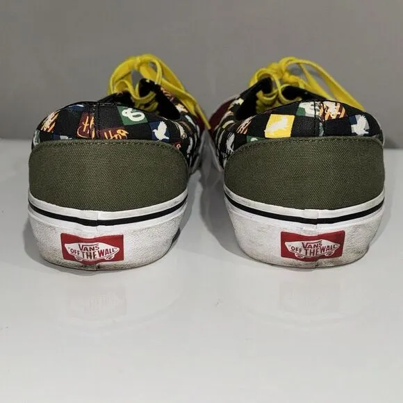 Vans Off The Wall Custom Harry Potter Men 9.5 Women 11 Lightening Bolt Quidditch