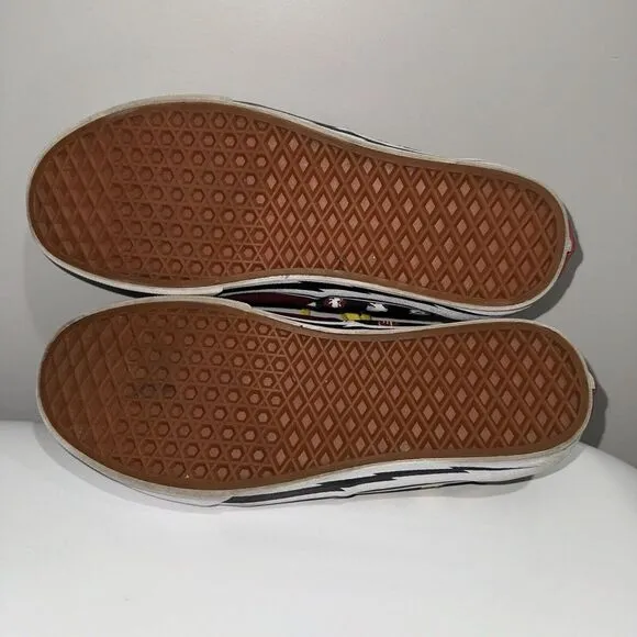 Vans Off The Wall Custom Harry Potter Men 9.5 Women 11 Lightening Bolt Quidditch