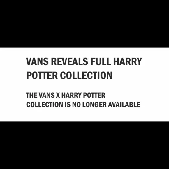 Vans Off The Wall x Harry Potter Kids Shoes Size 2