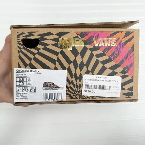 Vans OG Chukka Boot LX x Aries Tie Dye Shoes