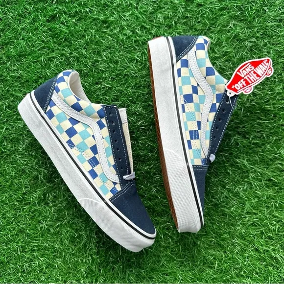 Vans Old Skool Checkerboard Blue Topaz