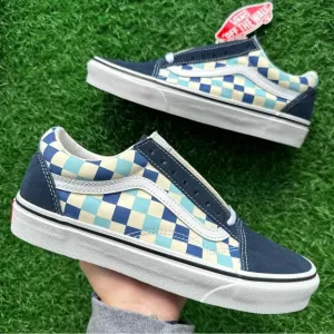 Vans Old Skool Checkerboard Blue Topaz