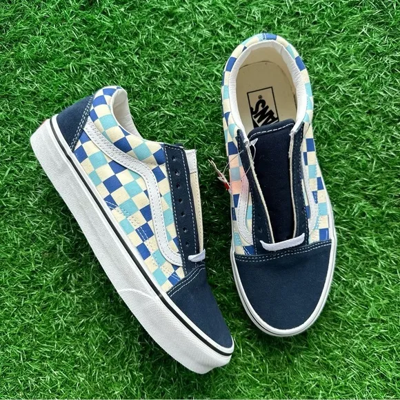 Vans Old Skool Checkerboard Blue Topaz