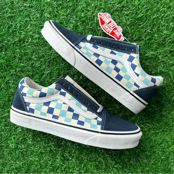 Vans Old Skool Checkerboard Blue Topaz