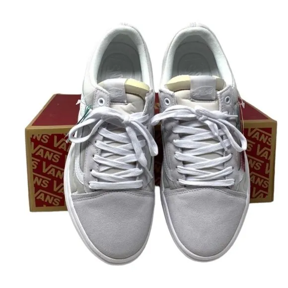 VANS Old Skool Overt CC Platform Shoes White Suede Canvas Men's Low VN0A7Q5ELGX
