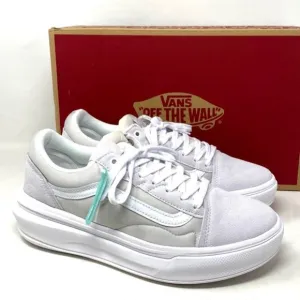 VANS Old Skool Overt CC Platform Shoes White Suede Canvas Men's Low VN0A7Q5ELGX