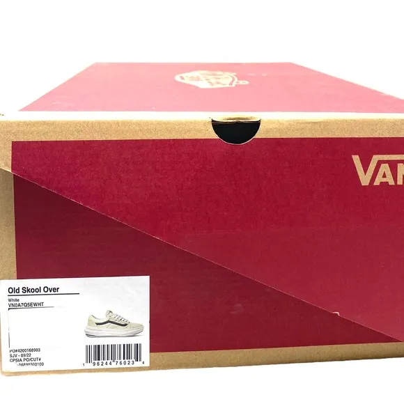 VANS Old Skool Overt CC Shoes Platform White Canvas Suede Men's Low VN0A7Q5EWHT