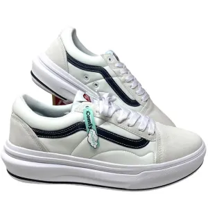 VANS Old Skool Overt CC Shoes Platform White Canvas Suede Men's Low VN0A7Q5EWHT