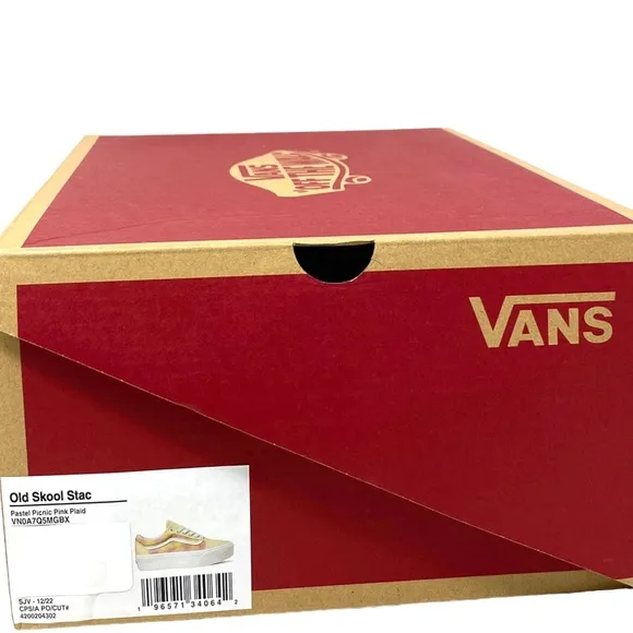 VANS Old Skool Platform Shoes Plaid Multi Sneakers Canvas Women Size VN0A7Q5MGBX