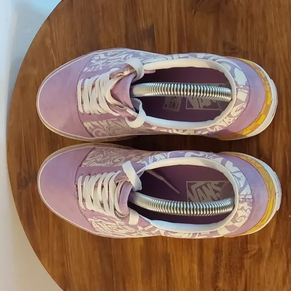 Vans Old Skool Stacked Wavy Daze Lilac Platform Sneakers Shoes Sz.8.5