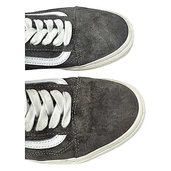 Vans Pig Skin Suede Eco Dry Old Skool Rabbit/Snow White Shoes M-9/W-10.5 Used