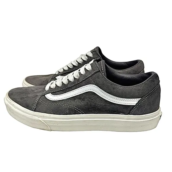 Vans Pig Skin Suede Eco Dry Old Skool Rabbit/Snow White Shoes M-9/W-10.5 Used