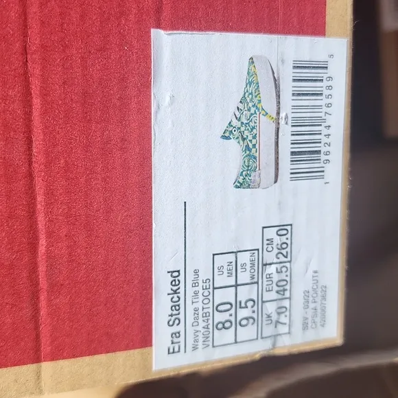 Vans Platform shoes purple and green