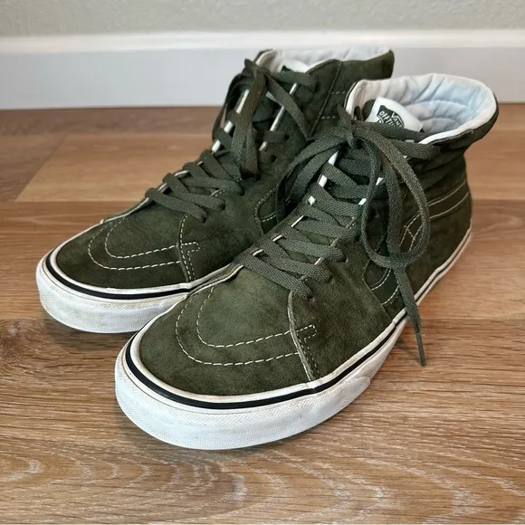 Vans Unisex Sk8-Hi Green Sneaker Shoes