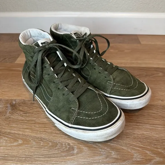 Vans Unisex Sk8-Hi Green Sneaker Shoes