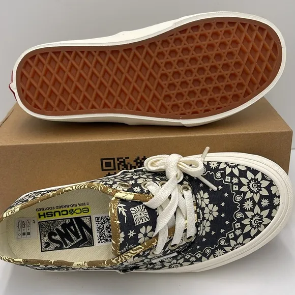 Vans WMNS Floral Black White Sneakers Authentic Vr3Trippy Floral Asphalt/Mar