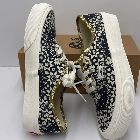 Vans WMNS Floral Black White Sneakers Authentic Vr3Trippy Floral Asphalt/Mar
