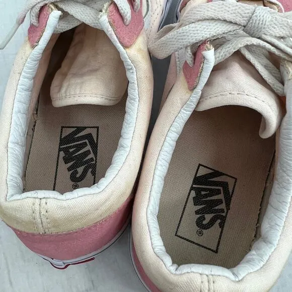 Vans Women's 9.5 Custom Pink Old Skool Suede Canvas Skate Sneaker Shoes